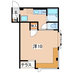 郡山駅 バス14分  第一中学校南下車：停歩2分 1階の物件間取画像